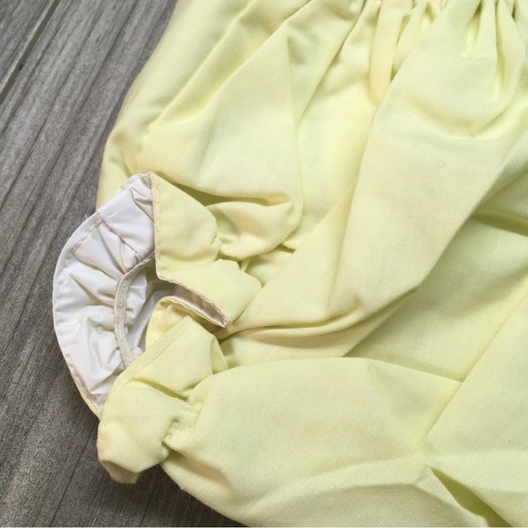 CATTON CANDY Baby Yellow Lace Dress Training Pants CATTON BROS 0-6 Month VTG - Picture 10 of 12